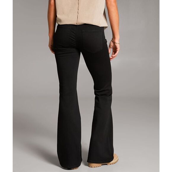 BKE Buckle Payton Black Universal Fit Mid-Rise Bootcut Stretch Jean Size 26 - Picture 3 of 9